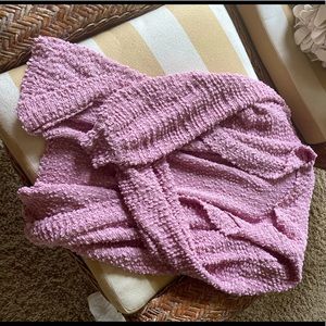 Large Dusty Rose Cardigan